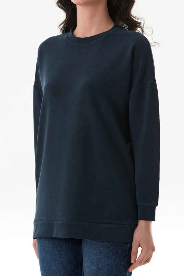 Basic Bisiklet Yaka Modal Tunik - 7