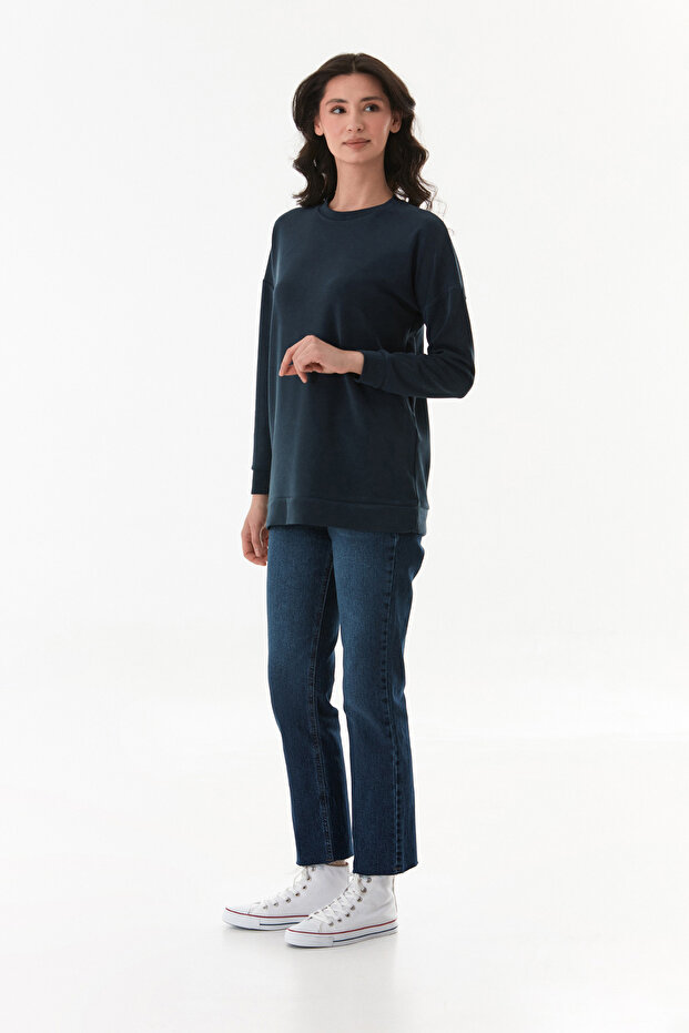 Basic Bisiklet Yaka Modal Tunik - 3