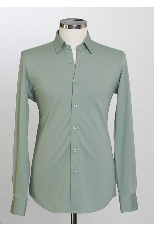 Paul Martin Knitted Fabric Straight Pattern Men's Shirt Pm3522R11