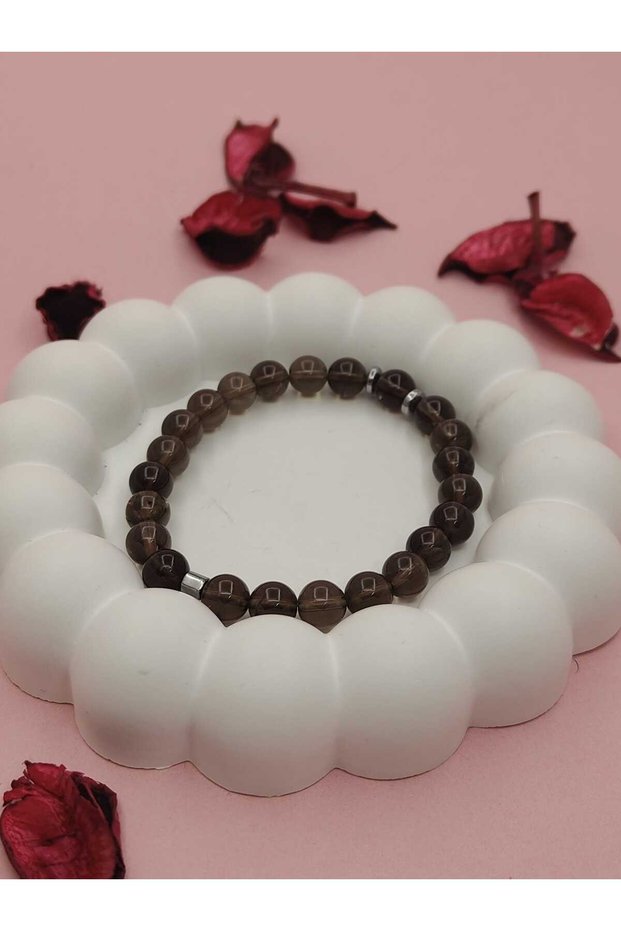 Smoky Quartz Bracelet Mind Clarity and Spiritual Balance Stone
