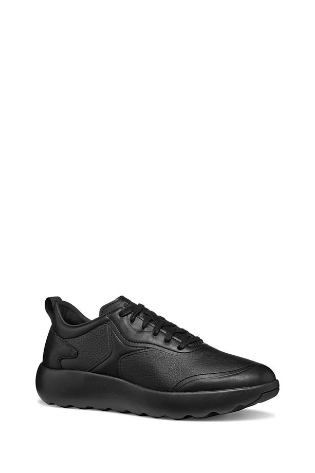 Erkek Siyah U Xtors B - Print.Lea + Smo.Lea Bağcıklı Deri Sneaker U45LFB04743C9999 - 3