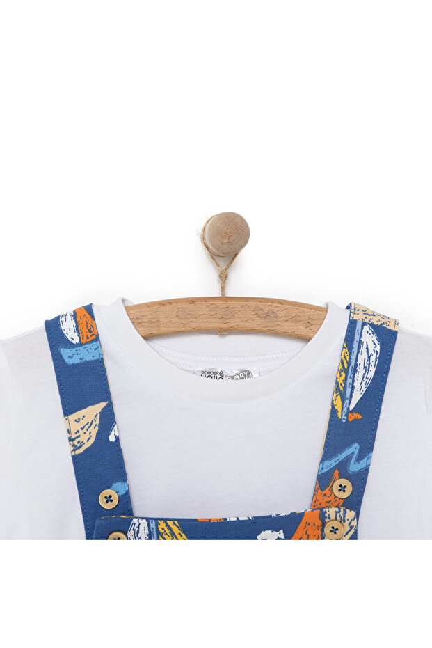 HelloBaby Basic Şort Salopet-Tshirt - 3