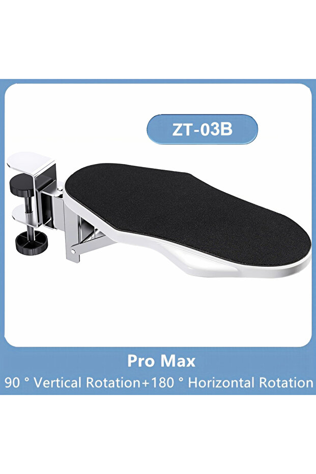 دعامة ذراع الكمبيوتر Pro Max-ZT-03B مقاس 1 قطعة مناسبة لمكتب العمل قابلة للتعديل لتدوير المعصم