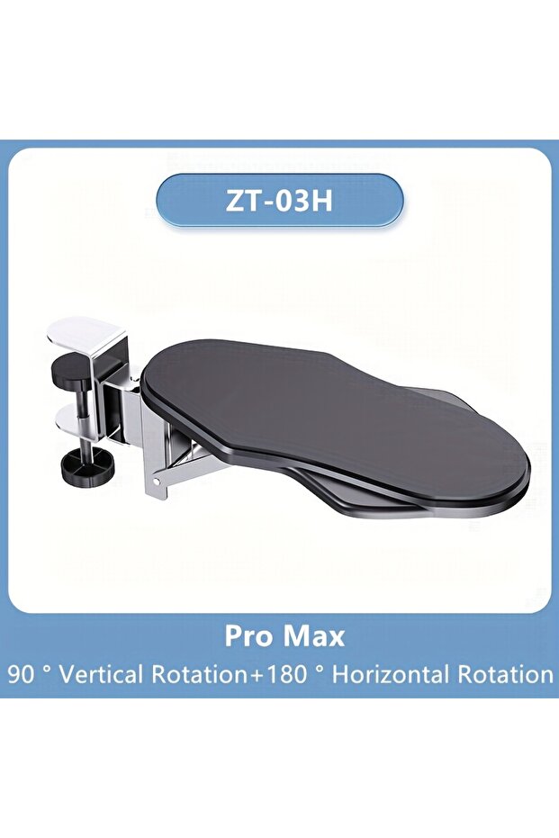 دعامة ذراع الكمبيوتر Pro Max-ZT-03H مقاس 1 قطعة مناسبة لمكتب العمل قابلة للتعديل لتدوير المعصم