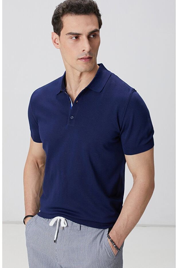 Lacivert Polo Kazak - 2