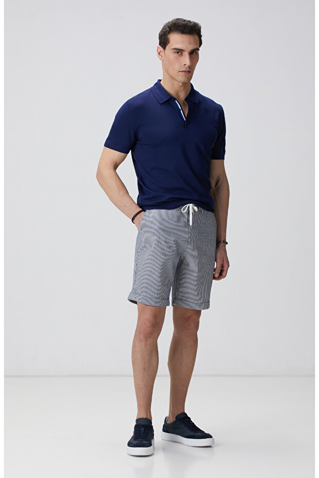 Lacivert Polo Kazak - 3