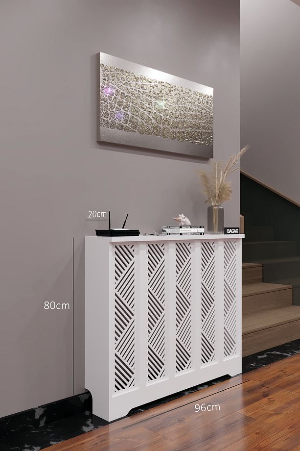 Gordion Model, Beyaz Renk,iç Ölçü 96 Cm Dış Ölçü 100 Cm Petek Kaplama, Dresuar - 2