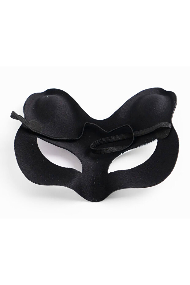 Suede Pink Yellow Cat Mask - 3