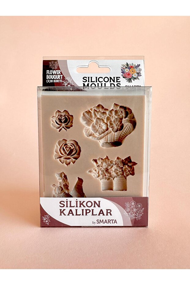 Silikon Kalıp-Çiçek Buketi Seti - 1