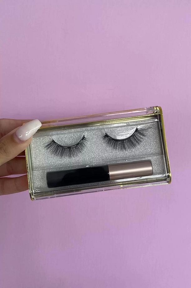 Manyetik Eyeliner'lı Mıknatıslı Doğal Ipek Takma Kirpik #002 Yoğun - 2