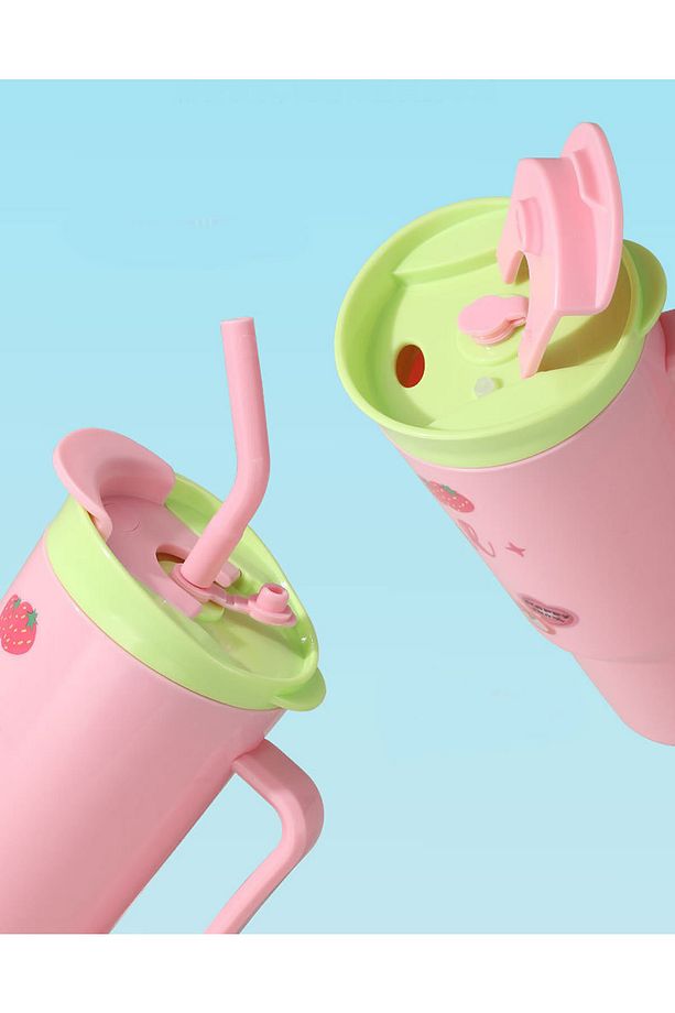 3'ü 1 Arada İç İçe Geçen Stickerlı Matara Seti | 1200 ml, 700 ml ve 260 ml Çocuk Matarası - 7