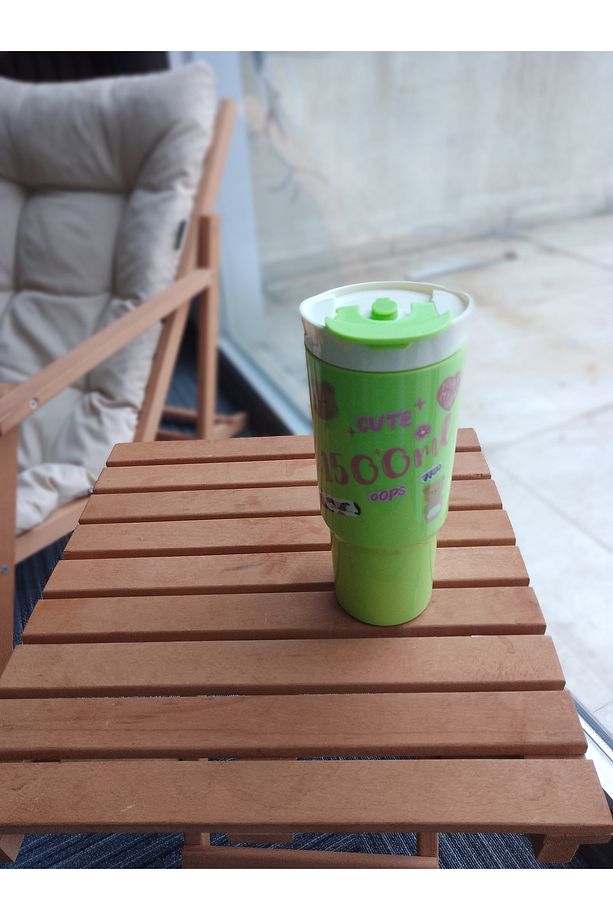 3'ü 1 Arada İç İçe Geçen Stickerlı Matara Seti | 1200 ml, 700 ml ve 260 ml Çocuk Matarası - 4