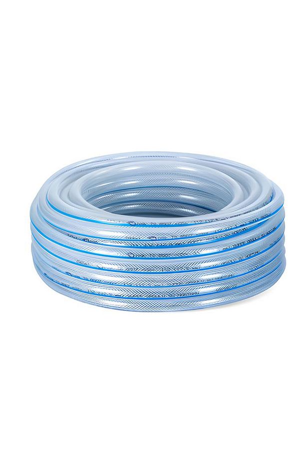 Dayanıklı 3 Katlı Sağlam Örgülü Şeffaf Bahçe Hortumu 15 Metre Su Sulama Yıkama Hortum 12.5 mm 1/2" - 5