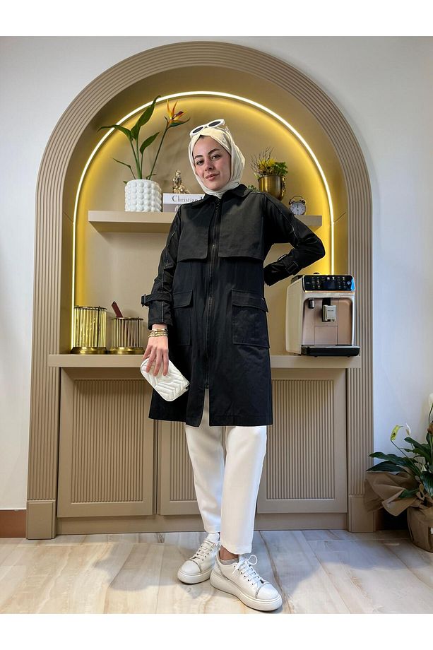 CEPLİ ASTARSIZ TRENCH - 1