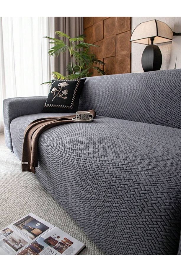 Koltuk Kılıfı Koltuk Örtüsü 3kişilik Koltuk Için 1 Adet Likrali Yüksek Kaliteli Sofa Cover - 2