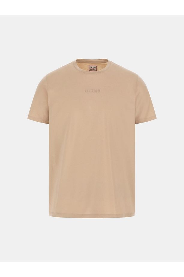 SS EMB PIMA CREW Erkek Bej T-shirt M4GP39K7HD0-NMD - 8