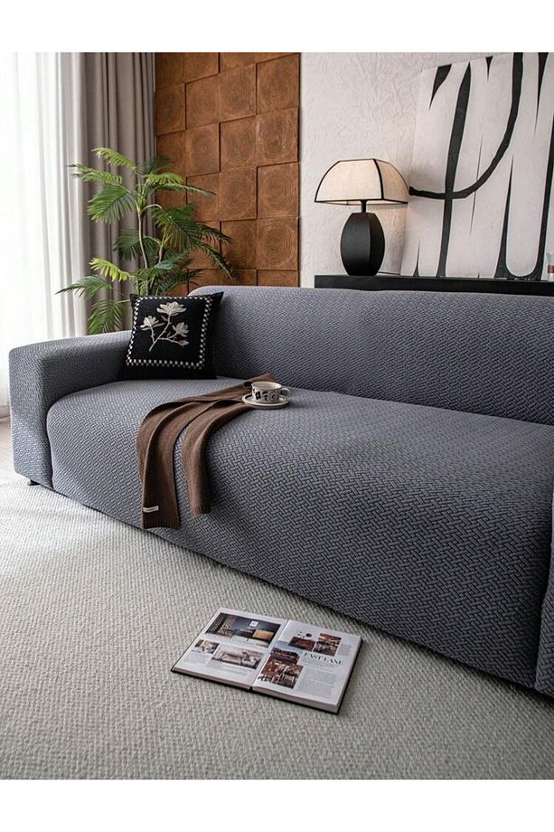 Koltuk Kılıfı Koltuk Örtüsü 3kişilik Koltuk Için 1 Adet Likrali Yüksek Kaliteli Sofa Cover - 1