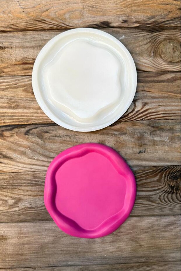 قالب صينية سيليكون بحافة متموجة دائرية - 2