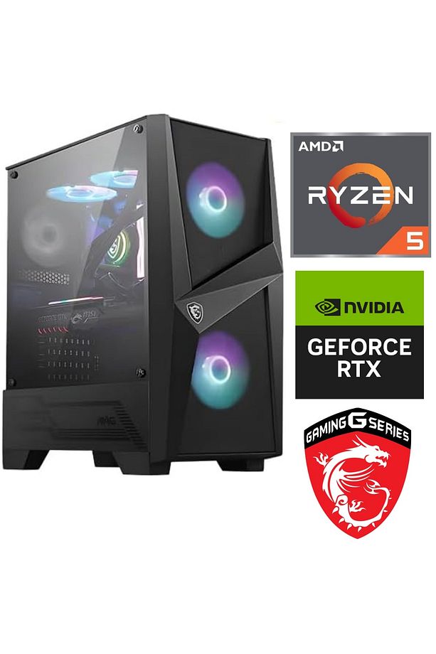 Gaming Pc - RTX4060 8gb - Ryzen 5 5600 - 16GB Ddr4 Ram - 1tb M.2 SSD - Windows 11 Pro - 1