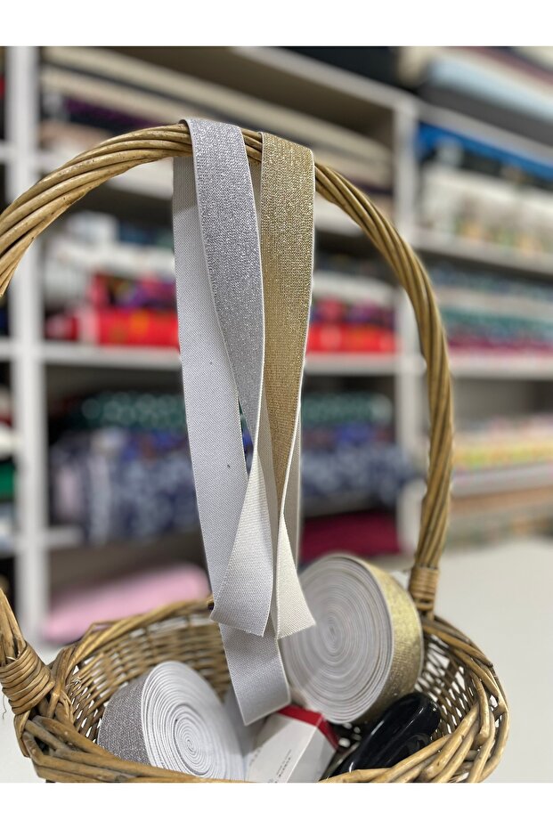 SİMLİ GÜMÜŞ 2.5 CM LASTİK 5 METRE - 3