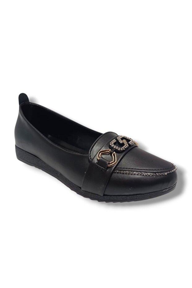 Oxygen 3080-25 leather s stone buckled anatomical women's flat shoes