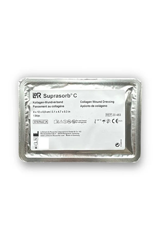 Suprasorb C (COLLAGEN) Kolajen Içerikli Yara Örtüsü 8 Cm X 12 Cm X 0,8 Cm - Ref 20483 - 1 Adet - 1