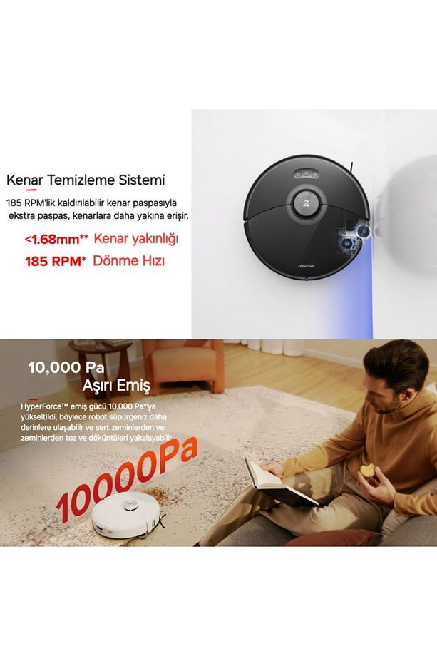 Ultra Premium Lüks Silme Fonksiyonlu ve Kaldırılabilir Paspaslı Robot Süpürge, - 4