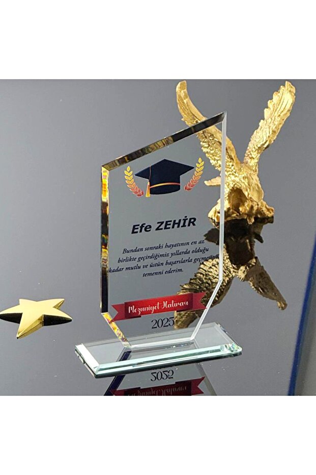 Kişiye Ve Kurumlara Özel Kristal Cam Plaket Plaket P102 - Minimum 10 Adet Ve Üzeri - 2