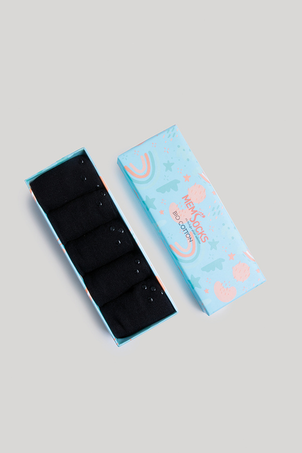 5 Pack Organic Cotton Non-Slip Children/Baby Socks with Special Box