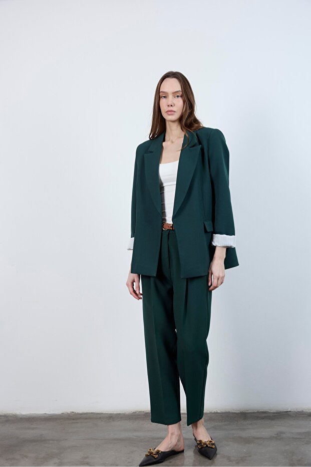 Kadın Kolu Katlamalı Ceket - 2