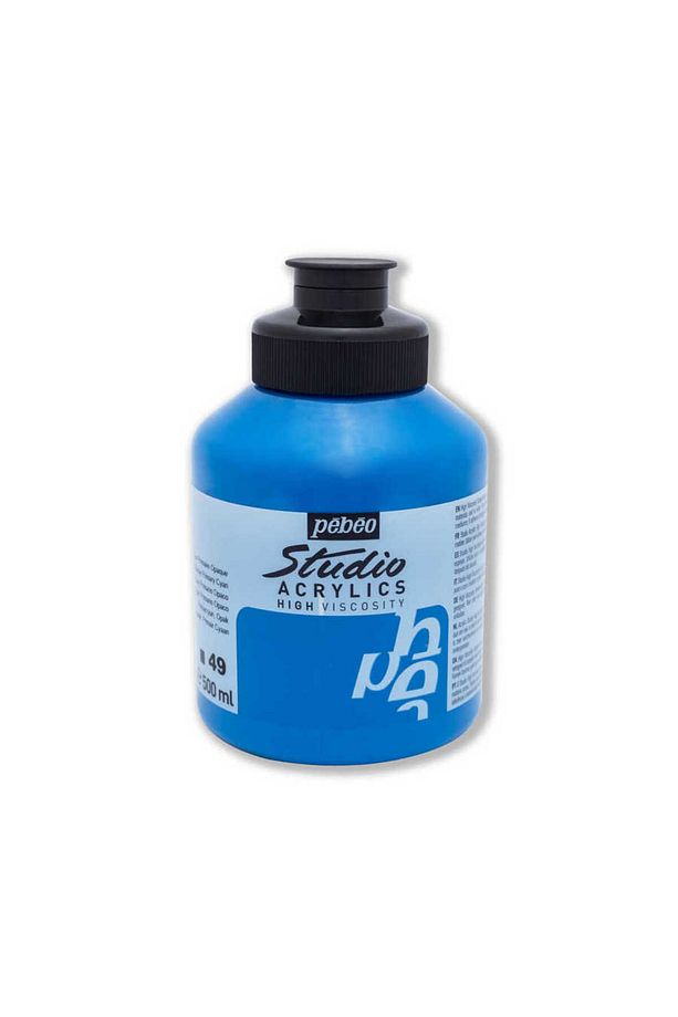 Studio Akrilik Boya 500ml Kavanoz 171-49 Primary Cyan - 1