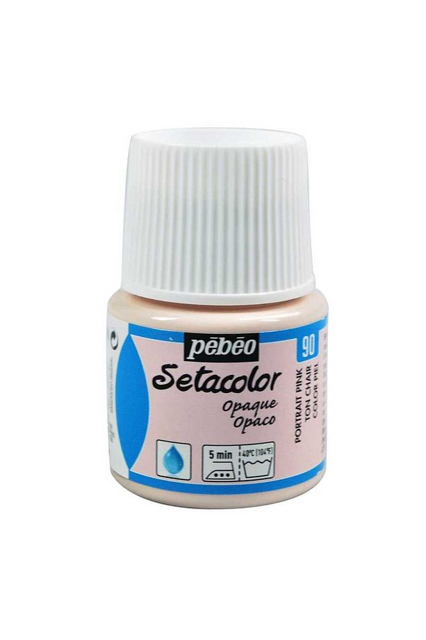 Setacolor Opak Kumaş Boya 45ml - 90 Portrait Pink - 1