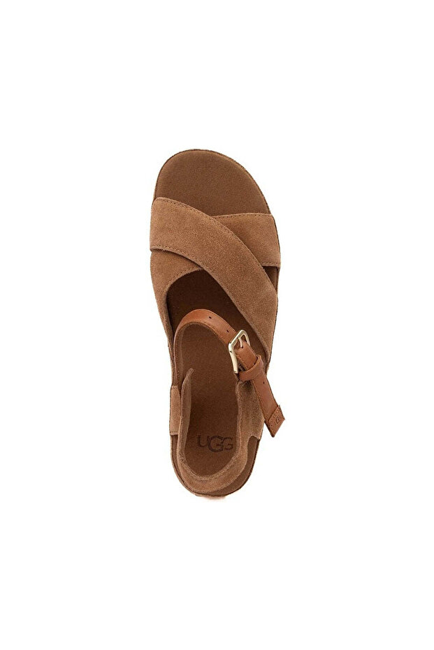 Hnědé sandály Dámské boty - 4