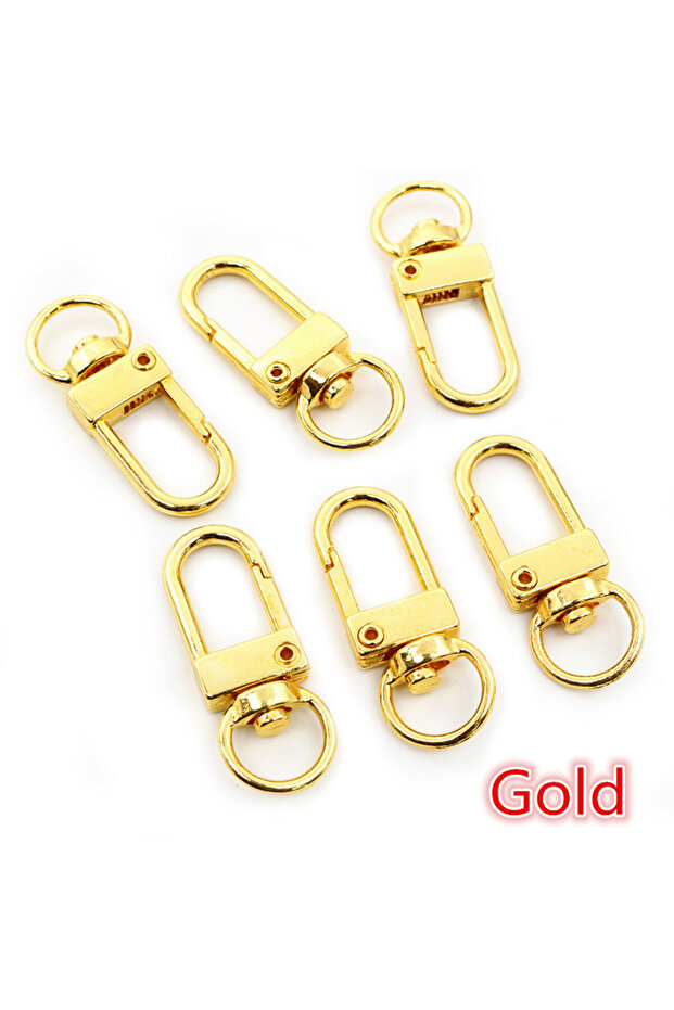 AB4-27 10pcs/lot Snap Lobster Clasp Hooks Gold Silver Plated DIY Jewelry Making Findings for Keychai