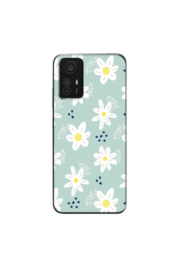Xiaomi Redmi Note 12S Compatible Case Spring Flowers 10 Silicone Case (Printed)