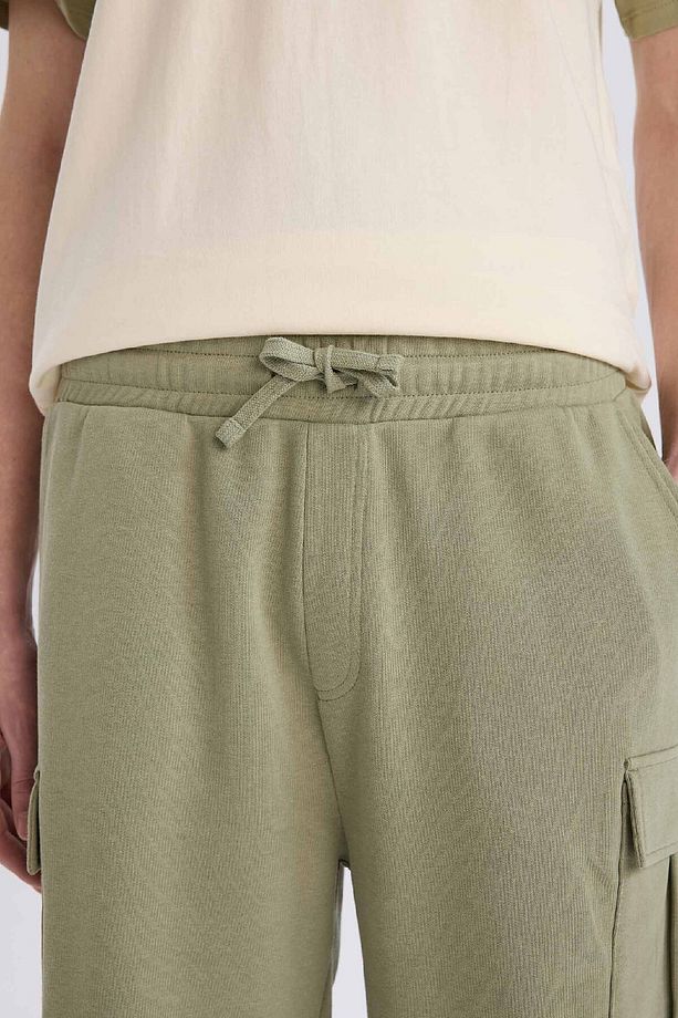 Regular Fit Beli Bağcıklı Kargo Cepli Şort D9494ax25sm - 4