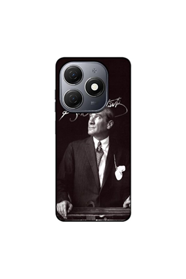Tecno Spark 20 Compatible Case Mustafa Kemal Ataturk Silicone Case (Printed)