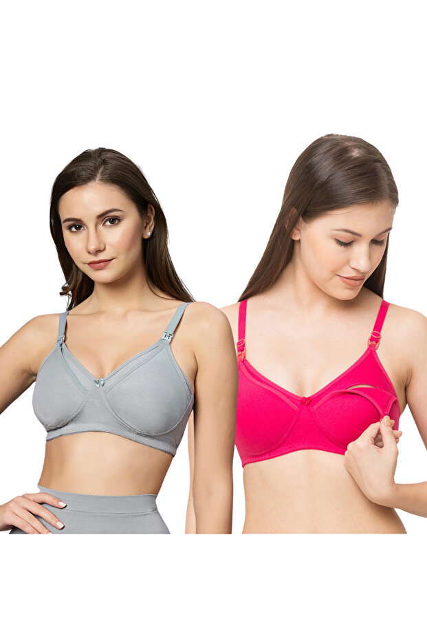 Cotton Maternity Postpartum Without Underwire Nursing Bra for Breastfeeding