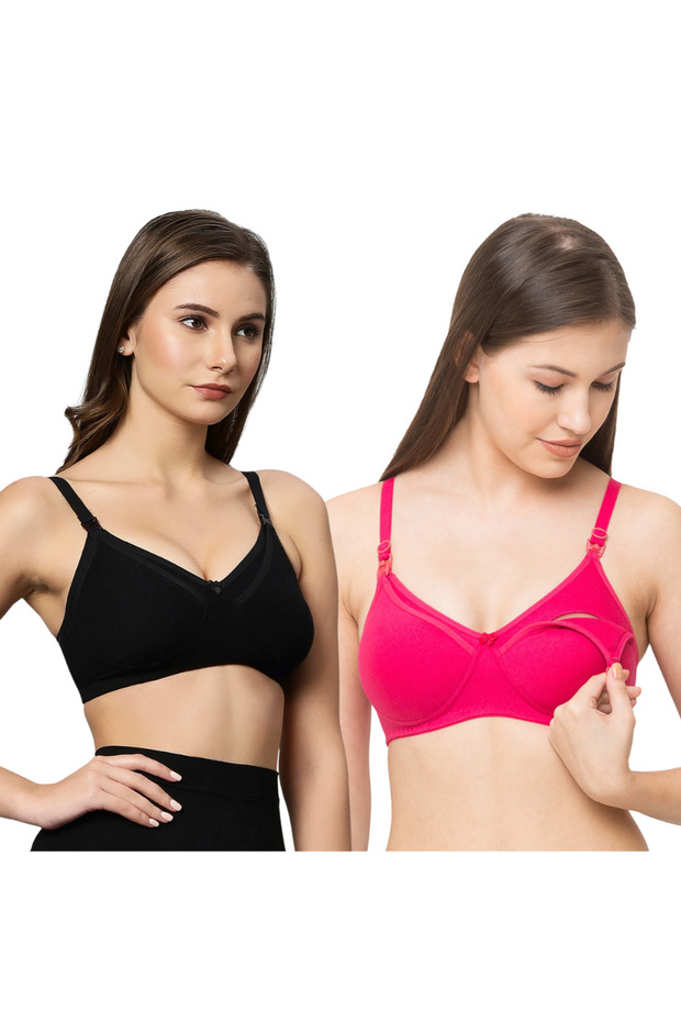 Cotton Maternity Postpartum Without Underwire Nursing Bra for Breastfeeding