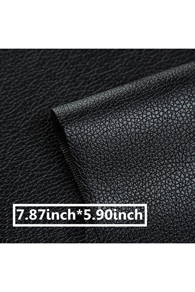Black 20X15cm Repair Patches Self-Adhesive Leather PU Leather Fabric Stickers for Leather Clothes So