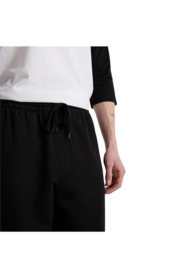 Core Basic Fleece Siyah Pantolon - 6