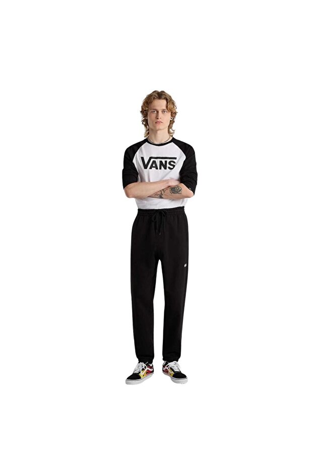 Core Basic Fleece Siyah Pantolon - 5