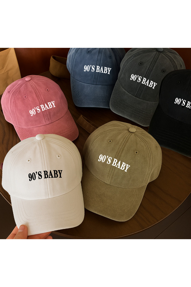 Вінтажна шапка з принтом 90-х років, унісекс, можна прати - 2