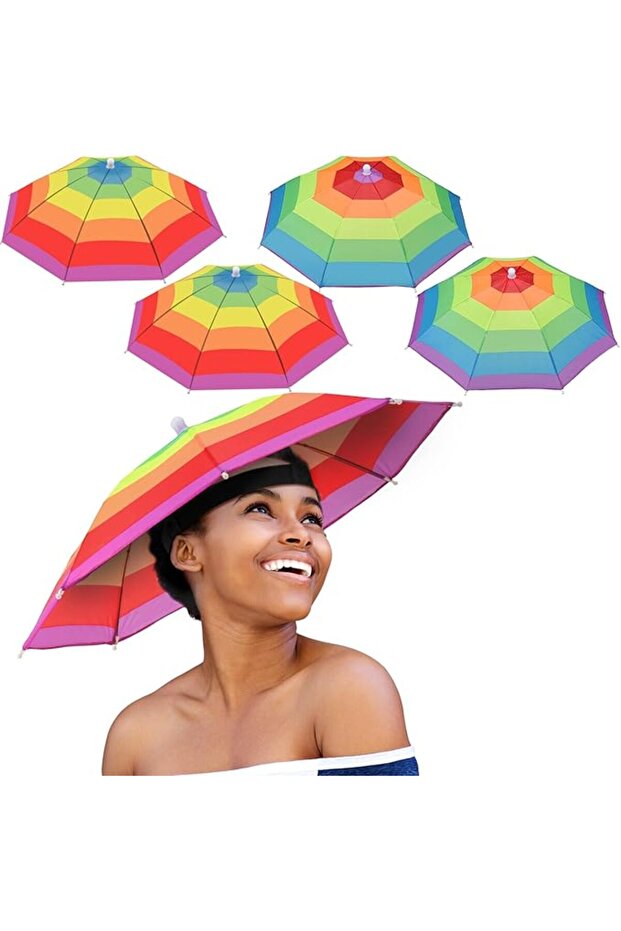 Kafa Şemsiyesi Gökkuşağı - 1