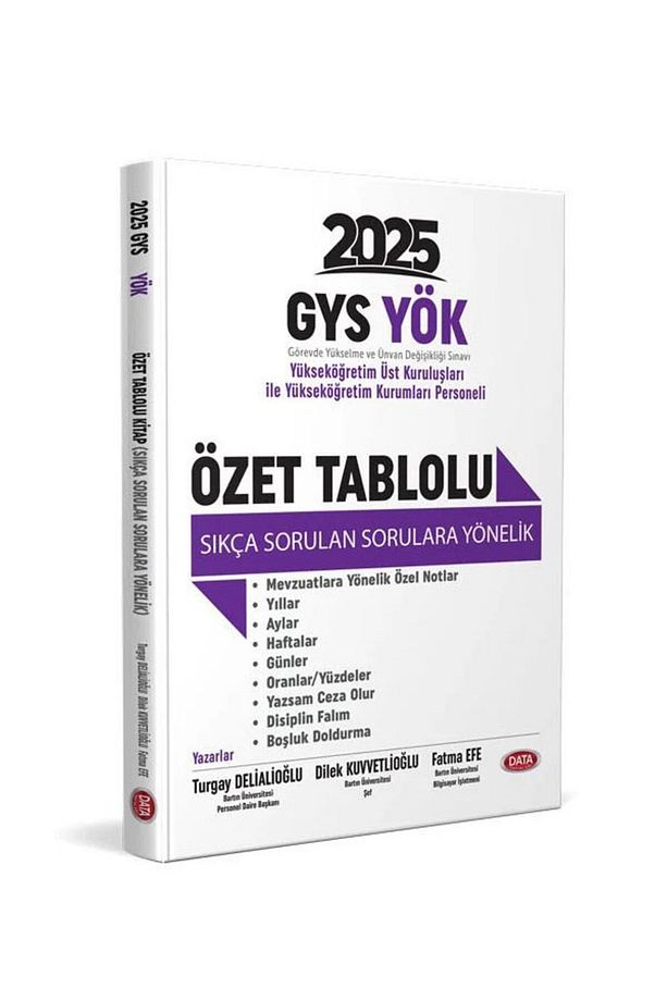 2025 Turgay Delialioğlu GYS YÖK Görevde Yükselme ve Ünvan Değişikliği Sınavına Hazırlık Seti - 4