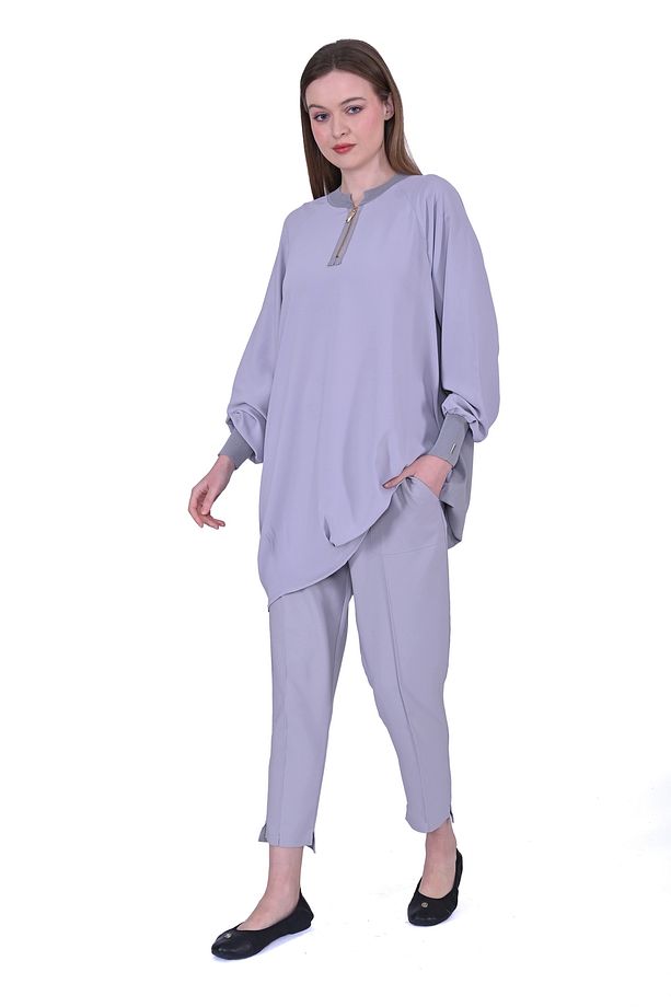 İNVEE 6899 Gri Tunik - 2