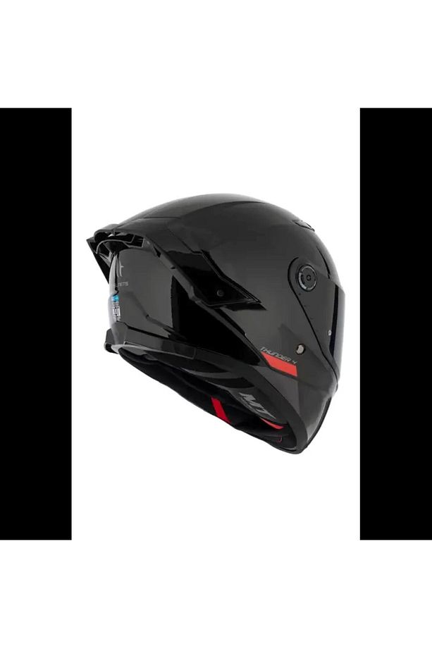 Thunder 4 Sv Solıd A1 Gloss Black Şeffaf Vizör - 2