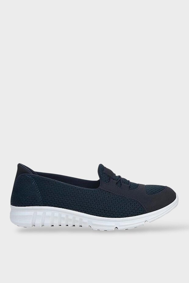 Orthopedic Women's Walking Shoes Dark Blue - White