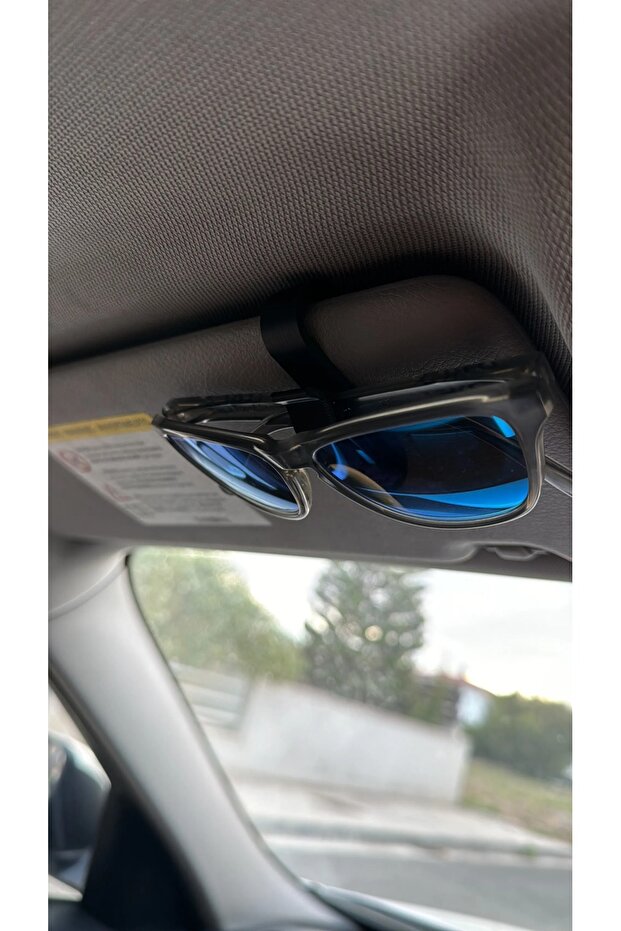 Car Sun Visor Sunglasses Holder, Glasses Clip - Glasses Holder - Car Accessory Black