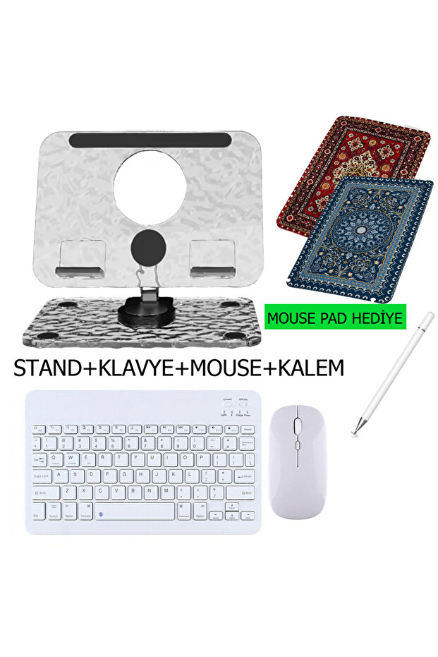 Xiaomi Mi Pad 5 11 Uyumlu Stand Klavye Mouse Kalem Set Mouse Pad Hediye - 1